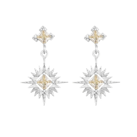 A Dusting of Jewels - Starburst Earrings Sliver