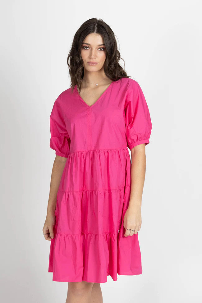 Remembered Dress - Hot Pink